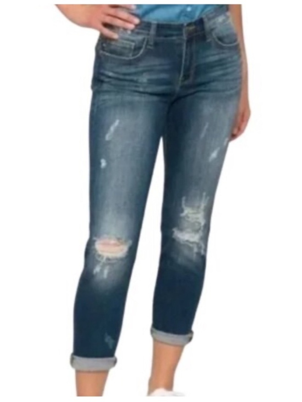 Judy blue relaxed, fit cropped jeans 16w